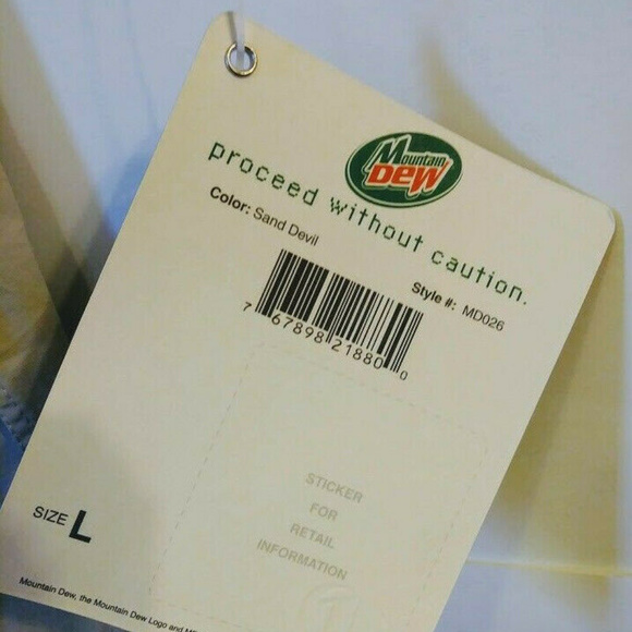 Mountain Dew Promo Mens Sz L Safari Style Shirt - Picture 2 of 8